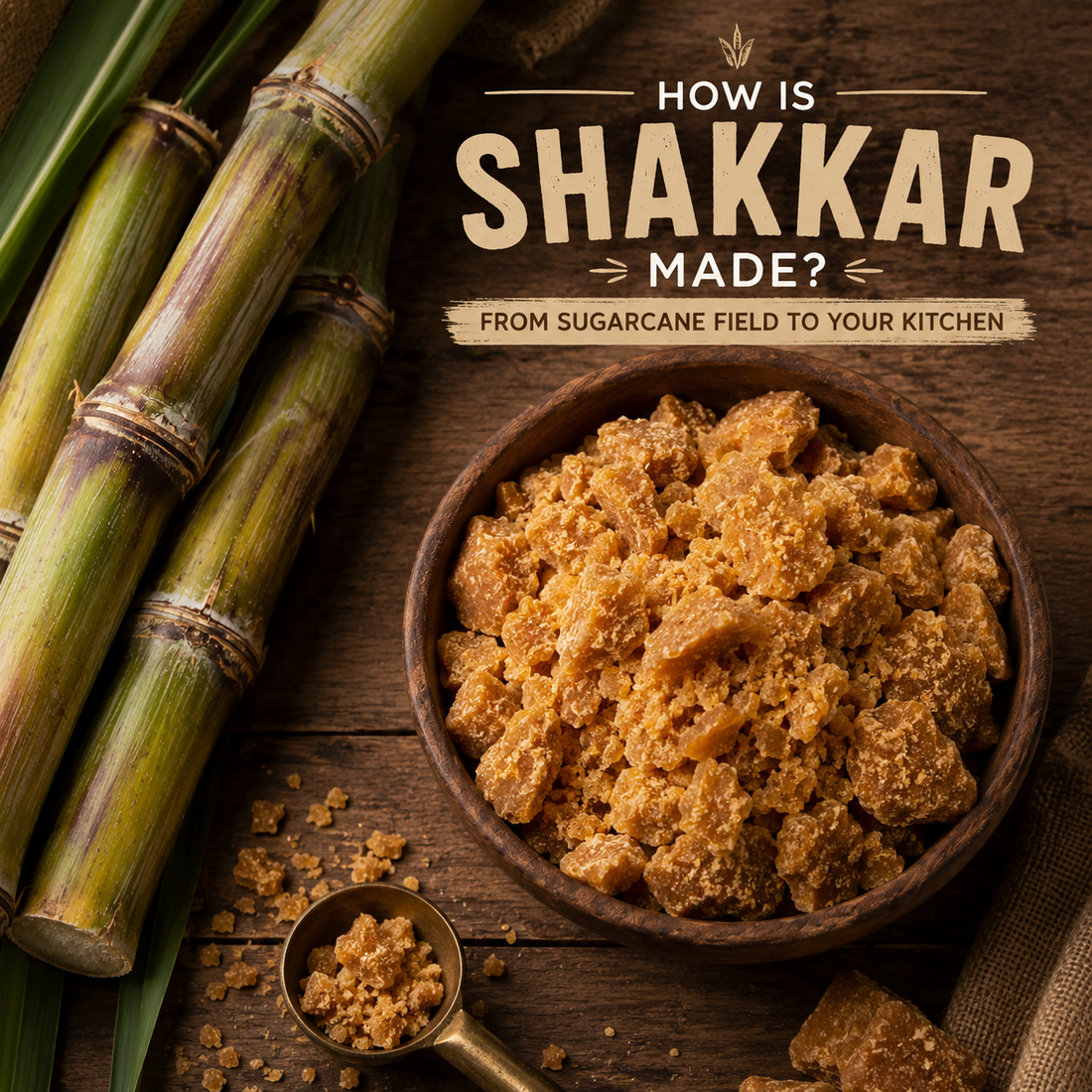 How Is Shakkar (Unrefined Brown Sugar) Made? From Sugarcane to Your Kitchen