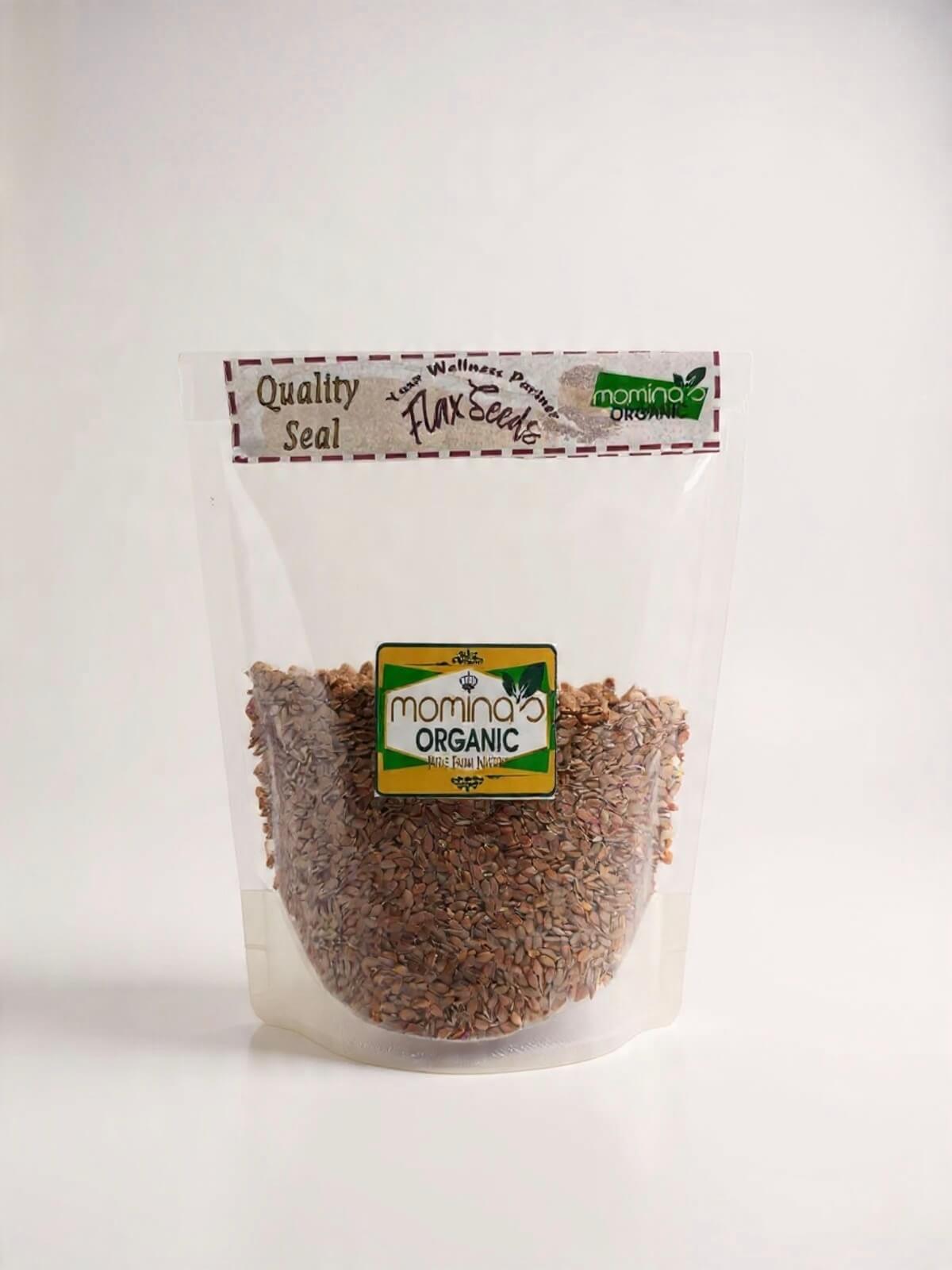 Organic Flax Seeds 200g - Natural Healthy Seeds Pakistan - Momina's Organic