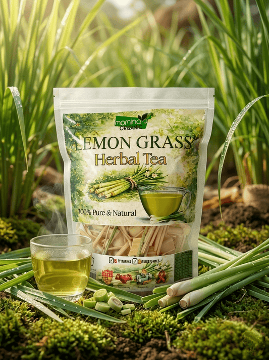 Organic Lemongrass Herbal Tea 100g - Natural Tea Pakistan - Momina's Organic