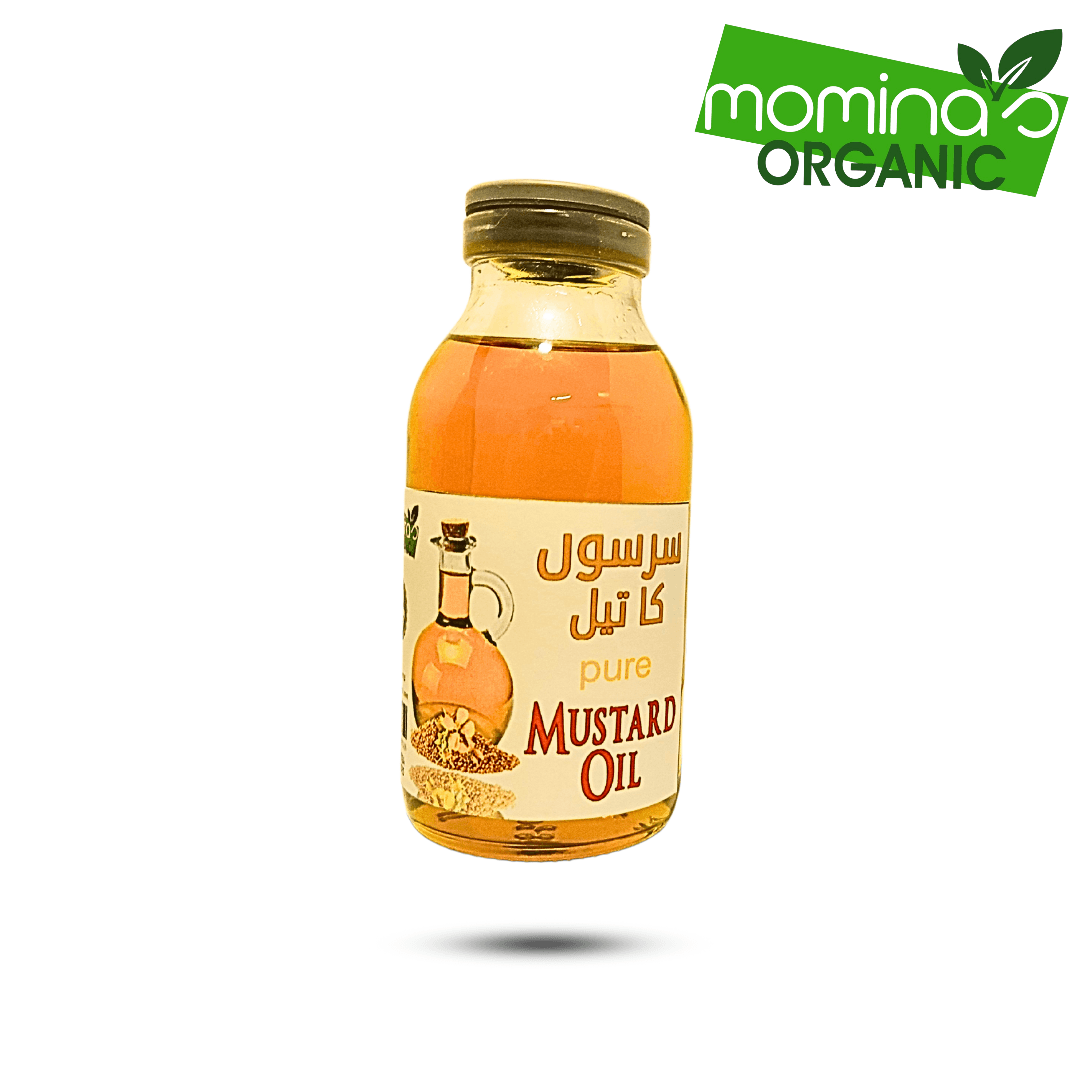 Pure Organic Mustard Oil 100g - Natural Cooking Oil Pakistan - Momina's Organic