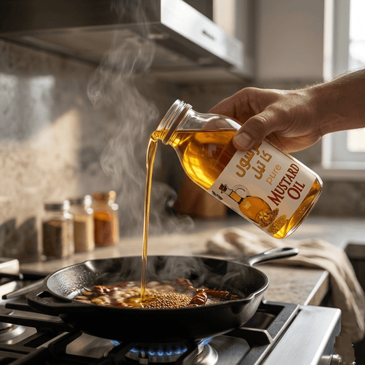 Pure Organic Mustard Oil 100g - Natural Cooking Oil Pakistan - Momina's Organic