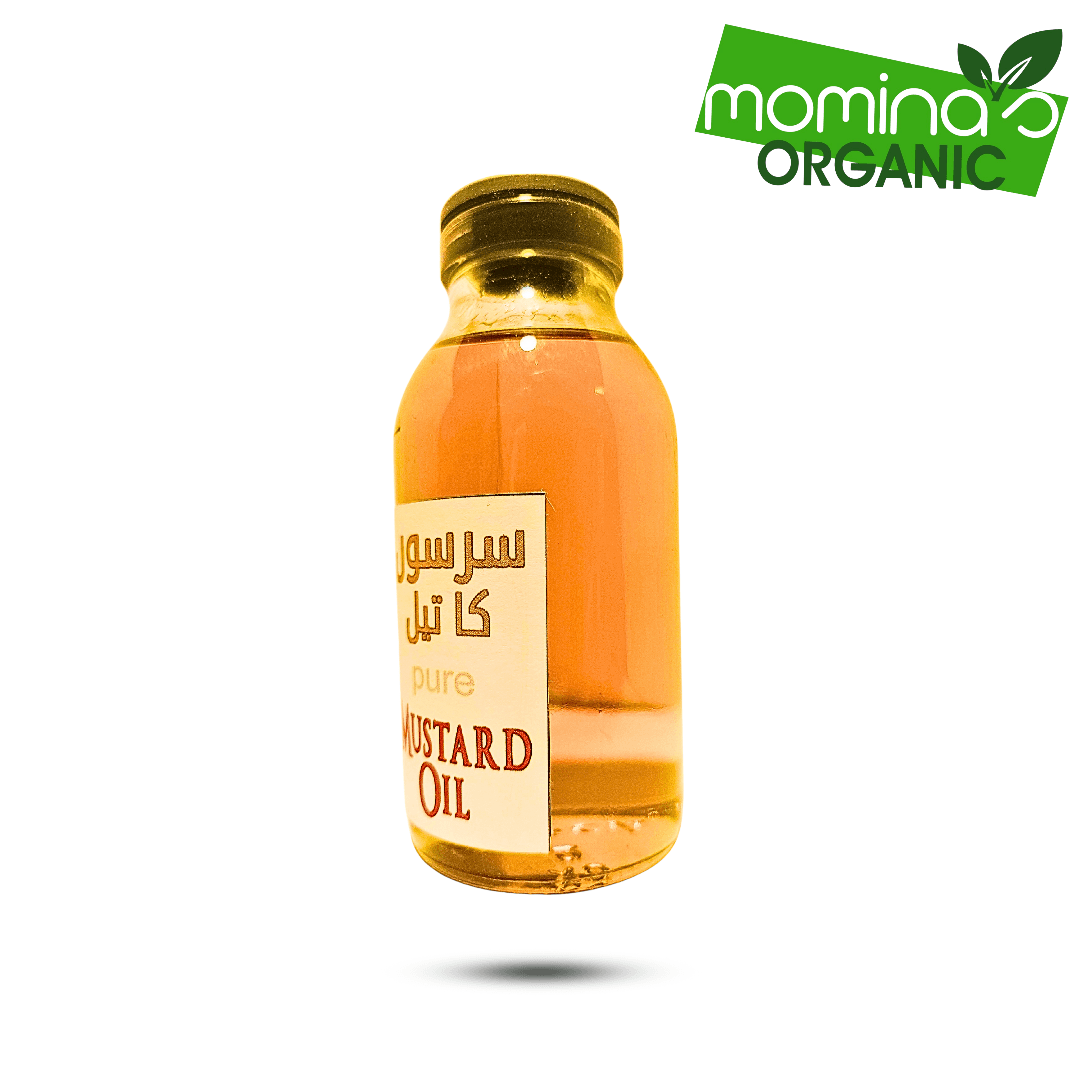 Pure Organic Mustard Oil 100g - Natural Cooking Oil Pakistan - Momina's Organic