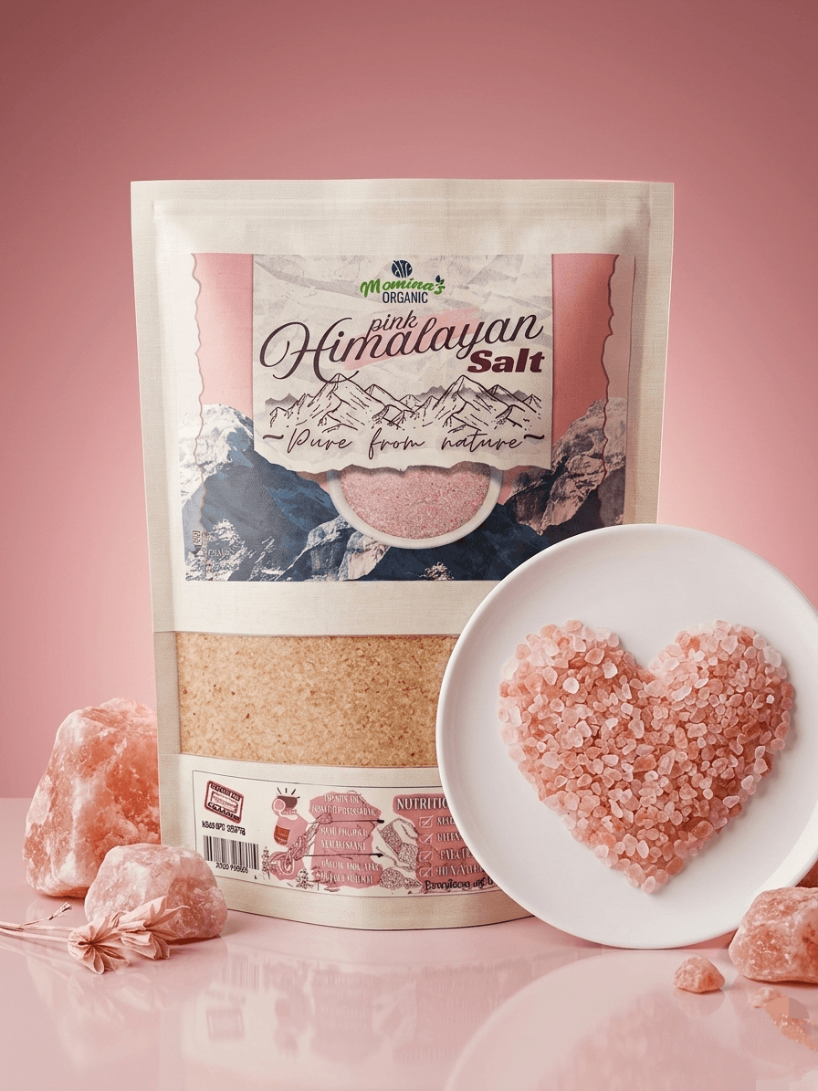 Pink Himalayan Salt 500g - Pure Mineral Rich Salt Pakistan - Momina's Organic