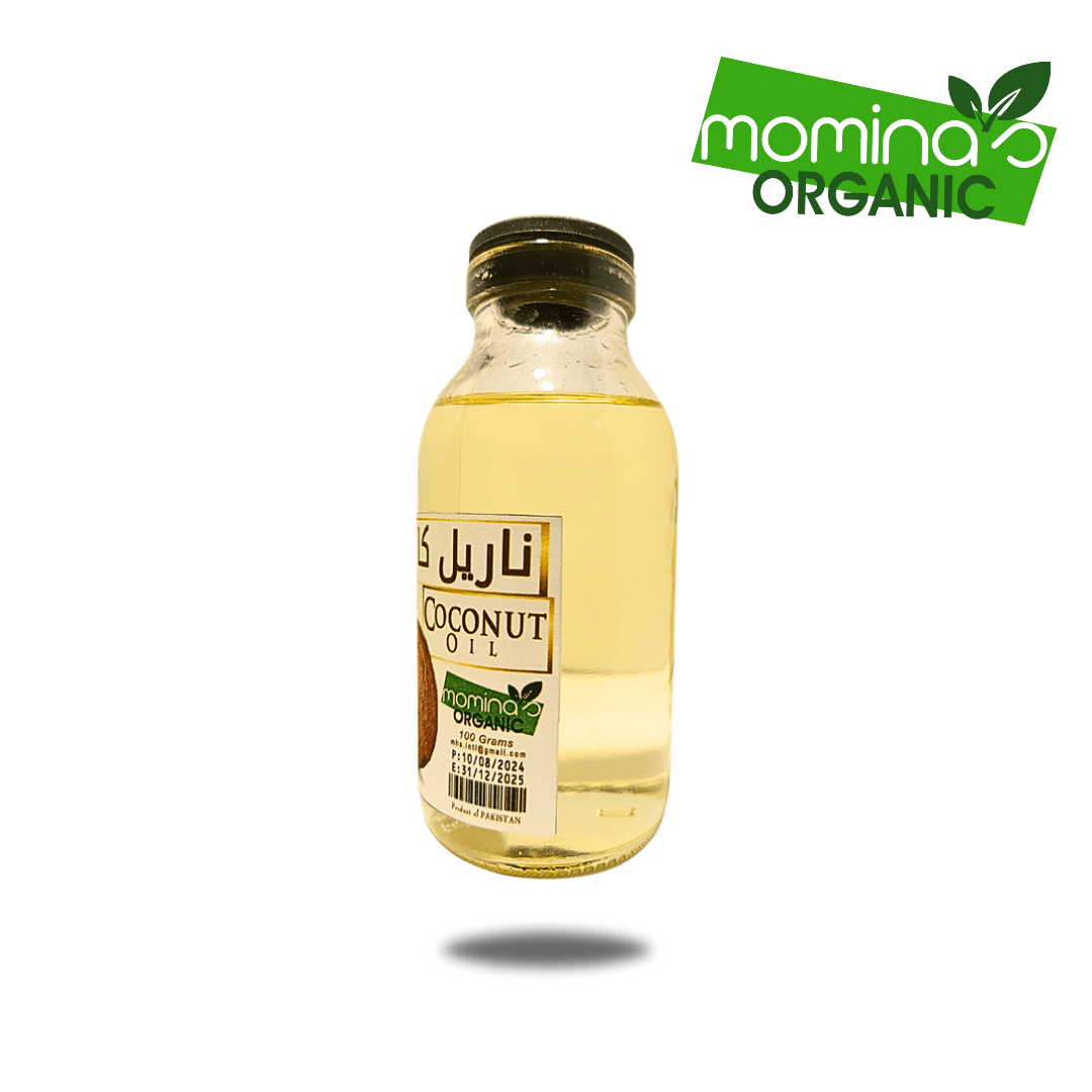 Pure Organic Coconut Oil 100g - Natural Hair Skin Oil Pakistan - Momina's Organic