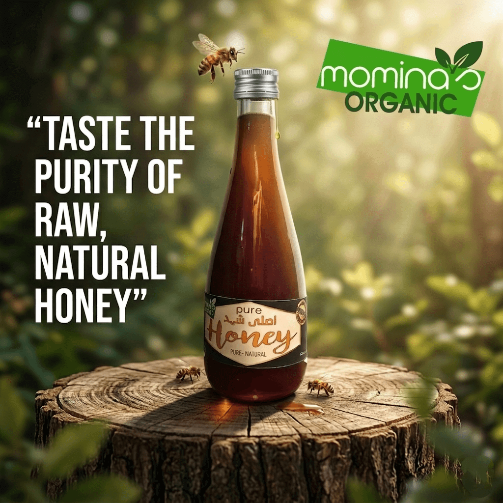 Pure Organic Honey 485g - Natural Raw Honey Pakistan - Momina's Organic
